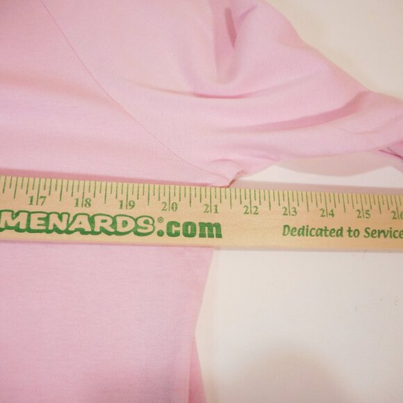NWT Venezia Women's size 18/20 Pastel Pink V-neck Top 3/4 Sleeve Jeweled Brooch - Picture 6 of 11